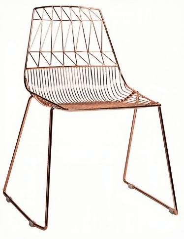 wire sled base chair