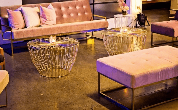 wire table with glass top