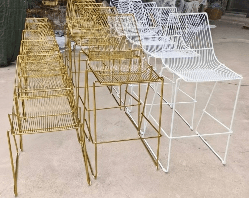 wire tripod chair